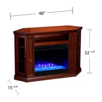 Gadon Color Changing Fireplace in Mahogany Finish