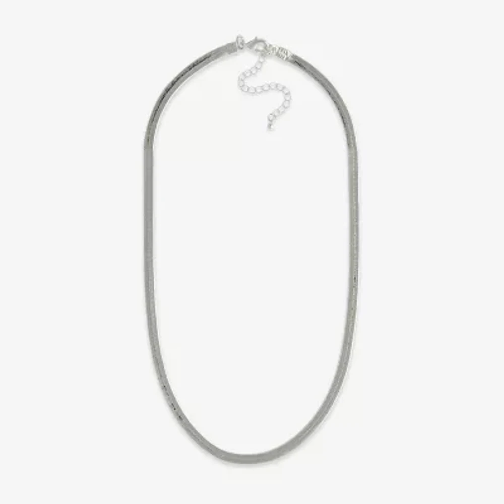 Mixit Hypoallergenic Silver Tone 18 Inch Chain Necklace