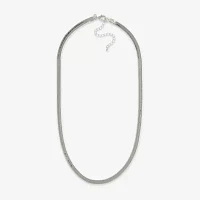 Mixit Hypoallergenic Silver Tone 18 Inch Chain Necklace