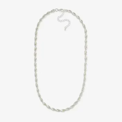 Mixit Hypoallergenic Silver Tone 18 Inch Rope Chain Necklace