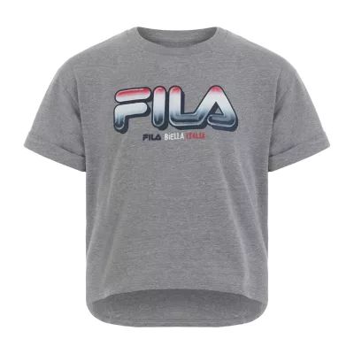 FILA Big Girls Crew Neck Short Sleeve Graphic T-Shirt