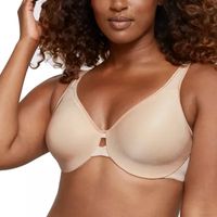 Bali Lilyette Into Comfort Keyhole Full Coverage Plunge Underwire Minimizer Bra 0904