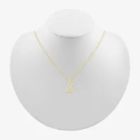 Krishna Flute Womens Diamond Accent Natural White Diamond 14K Gold Pendant Necklace