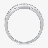 1/4 CT.T.W. Natural Diamond 10K or 14K Gold Curved Wedding Band