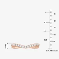 1/4 CT.T.W. Natural Diamond 10K or 14K Gold Curved Wedding Band