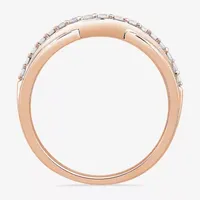 1/4 CT.T.W. Natural Diamond 10K or 14K Gold Curved Wedding Band