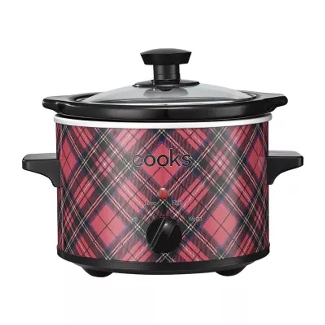 Cooks 1.5 Quart Football Print Slow Cooker