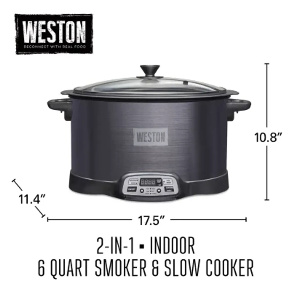 Weston 2-IN-1 Indoor Smoker and Slow Cooker