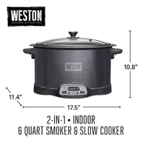 Weston 2-IN-1 Indoor Smoker and Slow Cooker