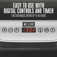 Weston 10 Tray Digital Food Dehydrator