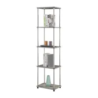 Designs2go No Tools 4-Shelf Standard Bookshelf