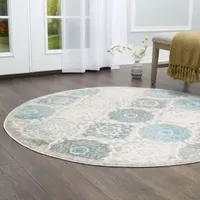 Home Dynamix Boho Andorra Ikat Loomed Indoor Round Area Rug