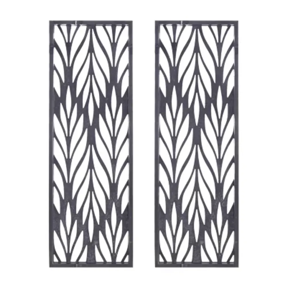 Madison Park Florian Carved Panel Décor 2-pc. Wall Art Sets