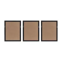 Madison Park Solana Abstract Coastal Shadowbox 3-pc. Wall Art Sets