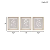 Madison Park Fair Florets 3-pc. Framed Wall Art Sets