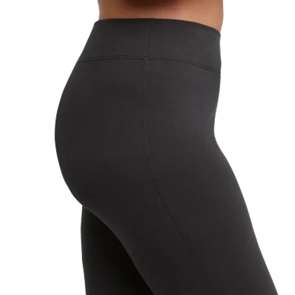 JMS by Hanes Womens High Rise Full Length Leggings Plus