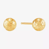 10K Gold Round 3 Pair Earring Set