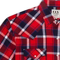 Ely Cattleman Unlined Flannel Big and Tall Mens Long Sleeve Western Shirt