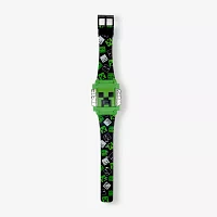 Minecraft Unisex Automatic Green Strap Watch Min40115jc