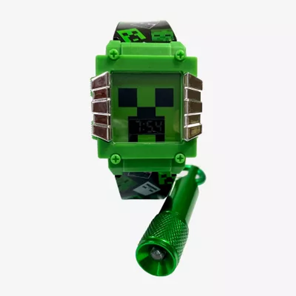 Minecraft Unisex Automatic Green Strap Watch Min40115jc