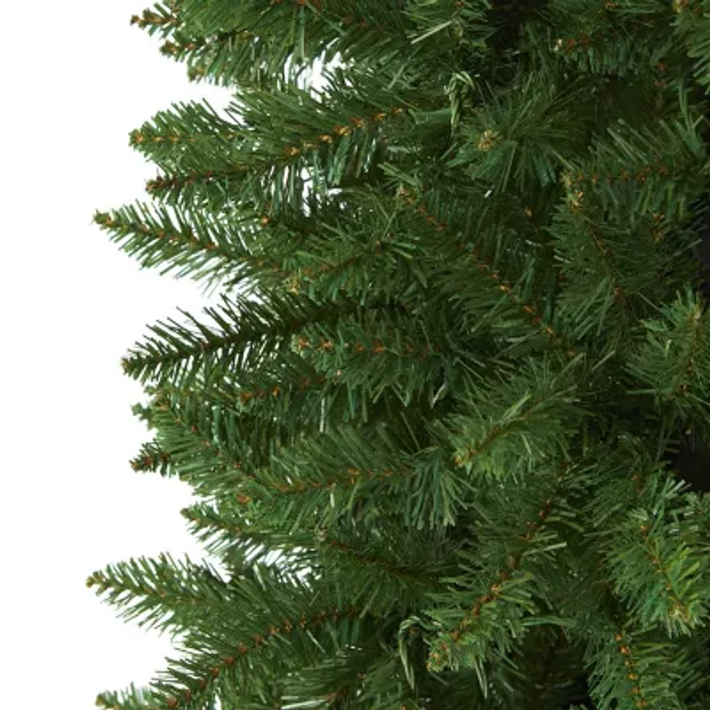 Nearly Natural Slim Mountain Faux Pine Christmas Tree