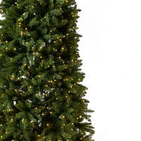 Nearly Natural Faux Slim 12 Foot Pre-Lit Pine Christmas Tree