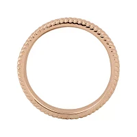 Personally Stackable 14K Rose Gold Over Sterling Silver 3.25mm Braid Ring