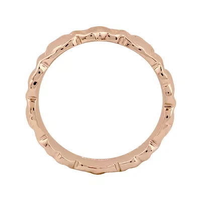 Personally Stackable 18K Rose Gold Over Sterling Silver 4.25mm Heart Ring