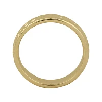 Personally Stackable 18K Yellow Gold Over Sterling Silver Pebbled Ring