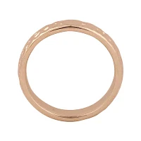 Personally Stackable 18K Rose Gold Over Sterling Silver Pebbled Ring