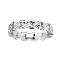 Personally Stackable Sterling Silver Heart Ring