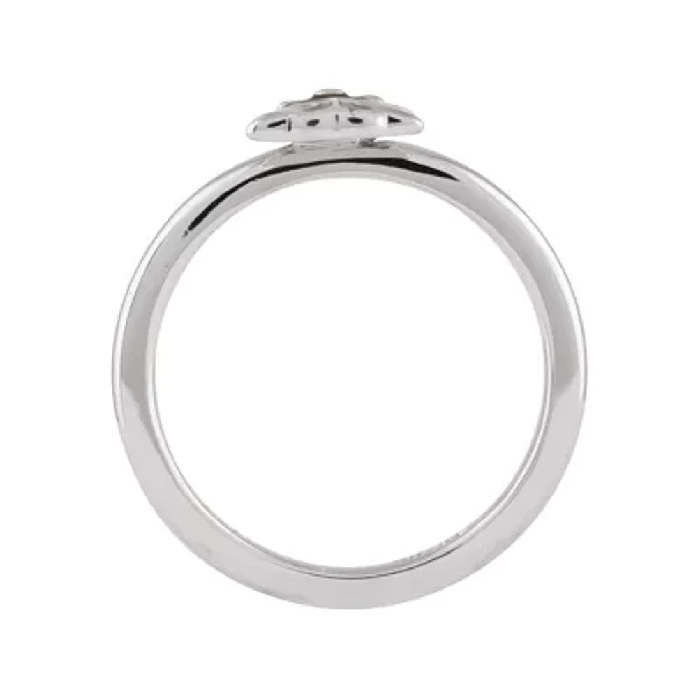 Personally Stackable Sterling Silver Dog Ring