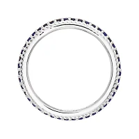 Personally Stackable Lab-Created Blue Sapphire Eternity Ring