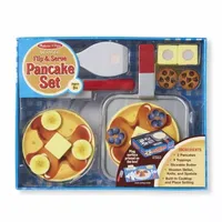 Melissa & Doug Wooden Flip & Serve Pancake Set Play Kitchens