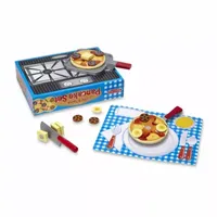 Melissa & Doug Wooden Flip & Serve Pancake Set Play Kitchen