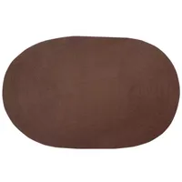 Better Trends Country Solid Braided Reversible Indoor Oval Area Rugs