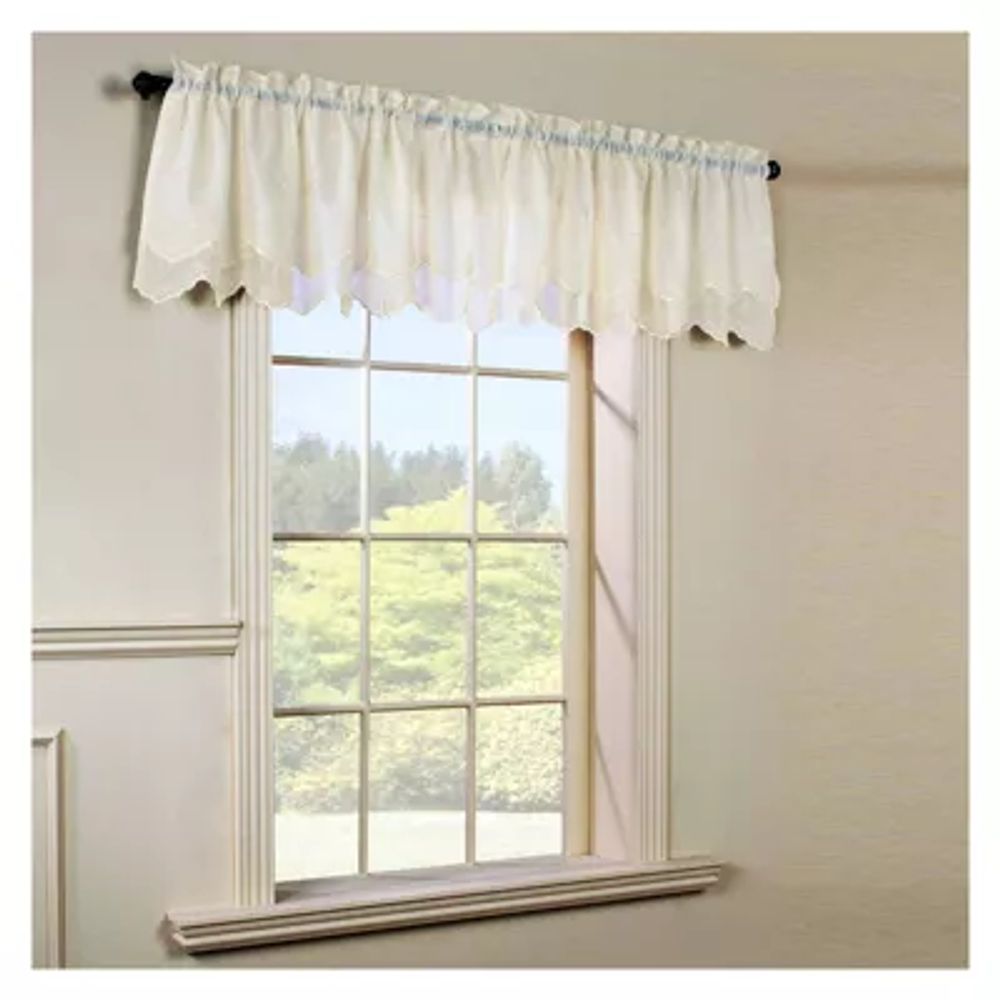 Hathaway Rod Pocket Scallop Valance