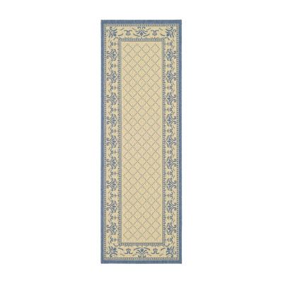 Safavieh Courtyard Collection Alden Oriental Indoor/Outdoor Runner Rug