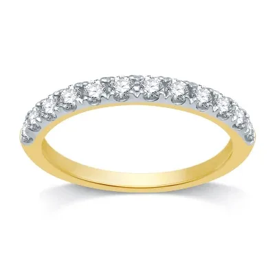 1/2 CT. T.W. Natural White Diamond 14K Gold Wedding Band