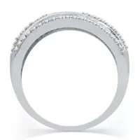 1/2 CT. T.W. Natural White Diamond Sterling Silver Band