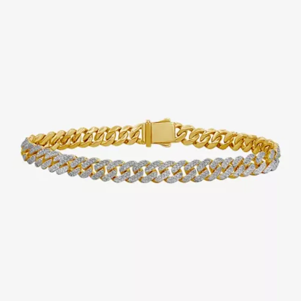 10K Gold 8 1/2 Inch Link Chain Bracelet