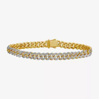 10K Gold 8 1/2 Inch Link Chain Bracelet