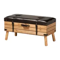 Amena Living Room Collection Upholstered Ottoman