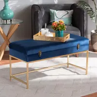 Aliana Living Room Collection Upholstered Ottoman