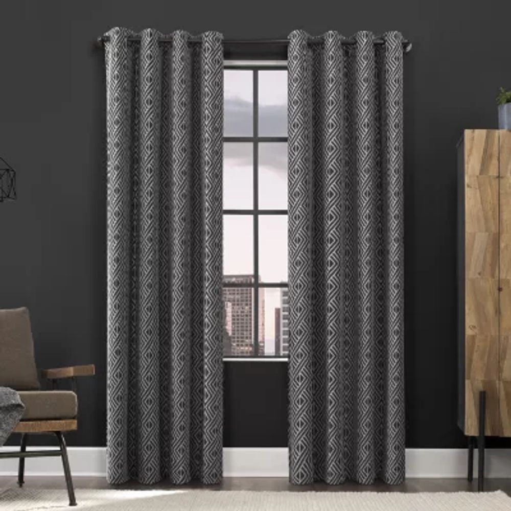 Scott Living Greshman Energy Saving 100% Blackout Grommet Top Single Curtain Panel