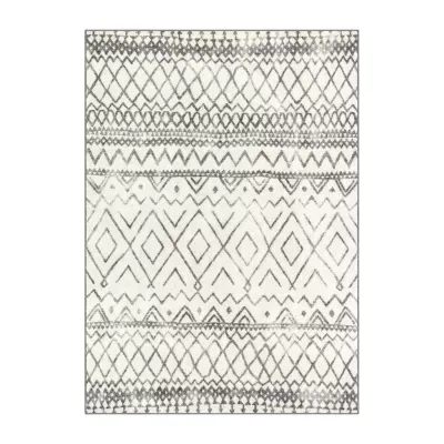 Maples Distressed Diamond Washable Rectangle Indoor Rugs