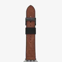 Skechers Apple Watch Compatible Unisex Adult Brown Watch Band Srs1002