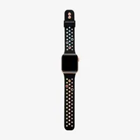 Skechers Apple Watch Compatible Unisex Adult Black Watch Bands Srs6000