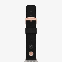 Skechers Apple Watch Compatible Unisex Adult Black Watch Band Srs6003