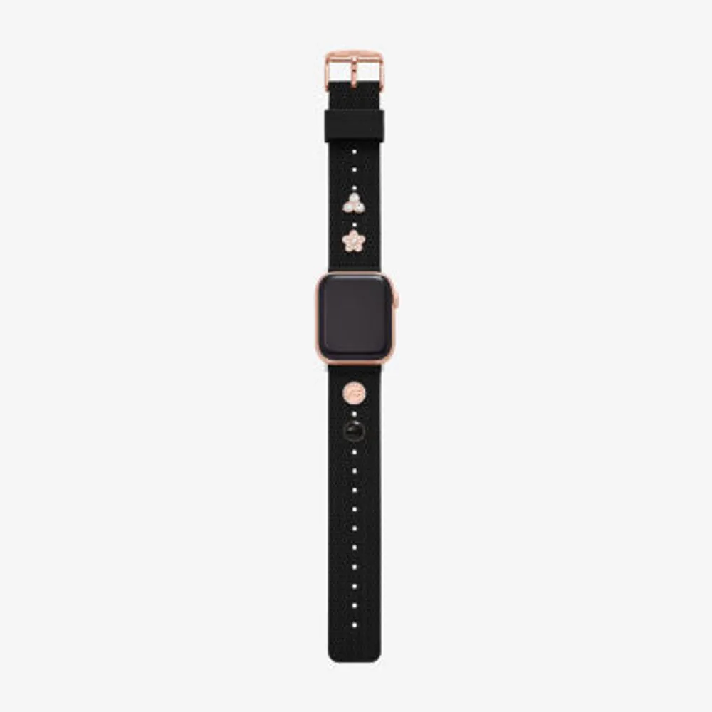 Skechers Apple Watch Compatible Unisex Adult Black Watch Band Srs6003